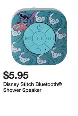 Five Below Disney Stitch Bluetooth Shower Speaker offer