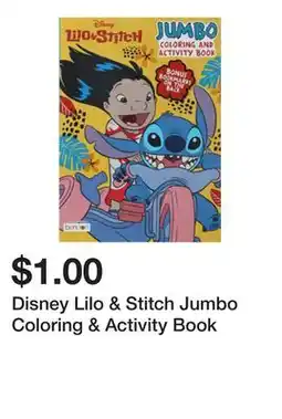 Five Below Disney Lilo & Stitch Jumbo Coloring & Activity Book offer
