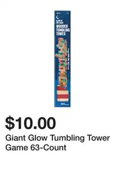 Five Below Giant Glow Tumbling Tower Game 63-Count offer