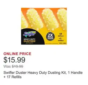 Costco Swiffer Duster Heavy Duty Dusting Kit, 1 Handle + 17 Refills offer