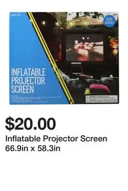 Five Below Inflatable Projector Screen 66.9in x 58.3in offer