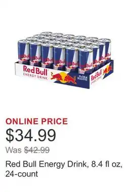Costco Red Bull Energy Drink, 8.4 fl oz, 24-count offer