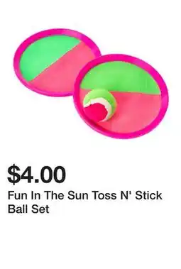 Five Below Fun In The Sun Toss N' Stick Ball Set offer