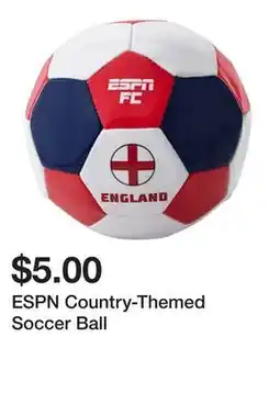 Five Below ESPN Country-Themed Soccer Ball offer