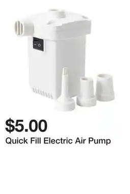 Five Below Quick Fill Electric Air Pump offer