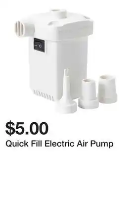 Five Below Quick Fill Electric Air Pump offer