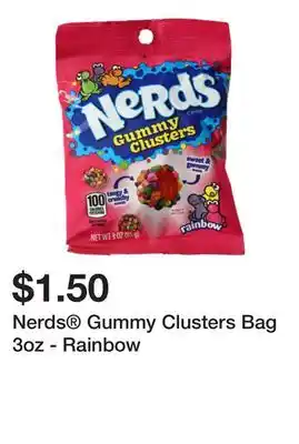 Five Below Nerds Gummy Clusters Bag 3oz - Rainbow offer