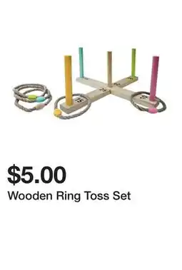 Five Below Wooden Ring Toss Set offer
