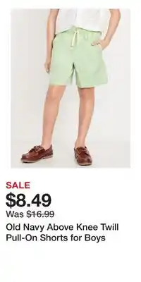 Old Navy Old Navy Above Knee Twill Pull-On Shorts for Boys offer