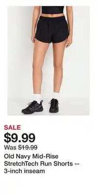 Old Navy Old Navy Mid-Rise StretchTech Run Shorts -- 3-inch inseam offer