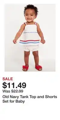 Old Navy Old Navy Tank Top and Shorts Set for Baby offer