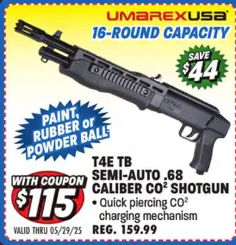 Big 5 Umarex T4E TB Semi Auto .68 Caliber Shotgun offer