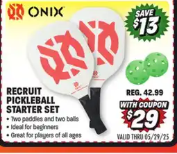 Big 5 Onix Recruit Pickleball Starter Set offer
