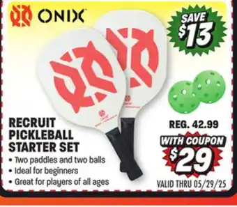 Big 5 Onix Recruit Pickleball Starter Set offer