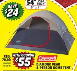 Big 5 Coleman Diamond Peak 4-Person Dome Tent offer