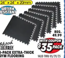 Big 5 Shock Athletic Extra-Thick Gym Flooring - 6-Pack offer