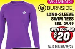 Big 5 Burnside Women's Solid Long-Sleeve Swim Tee offer