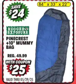 Big 5 Rugged Exposure Pinecrest +10° Mummy Bag offer