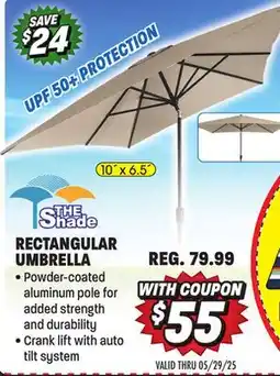 Big 5 The-Shade 10' x 6.5' Rectangular Umbrella offer
