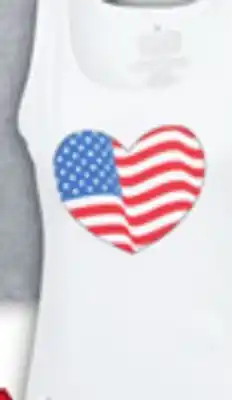 Big 5 Goodie Two Sleeves Women's Americana Heart Flag Tank Top offer
