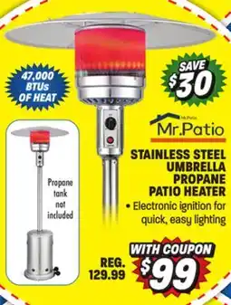 Big 5 Mr. Patio Propane Umbrella Patio Heater offer