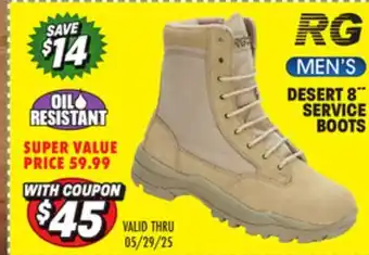 Big 5 Response Gear Desert 8 Men's Service Boots offer