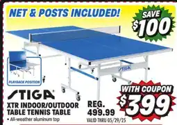 Big 5 Stiga XTR Indoor/Outdoor Table Tennis Table offer