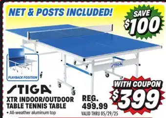 Big 5 Stiga XTR Indoor/Outdoor Table Tennis Table offer