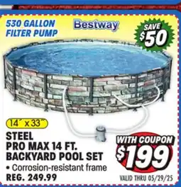 Big 5 Bestway Steel Pro Max 14' x 33 Backyard Pool Set offer