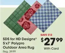 Kroger Sds for hd designs polypro outdoor area rug offer