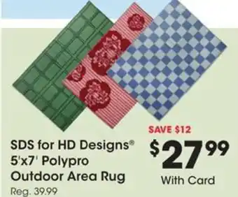 Kroger Sds for hd designs polypro outdoor area rug offer