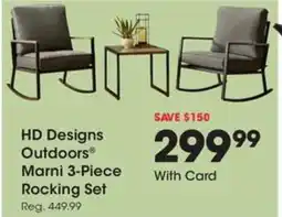 Kroger Hd designs outdoors marni rocking set offer