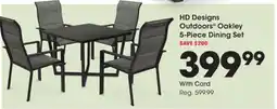 Kroger Hd designs outdoors oakley dining set offer
