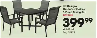 Kroger Hd designs outdoors oakley dining set offer