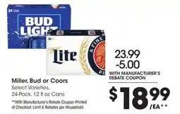 Kroger Miller, bud or coors offer