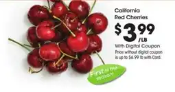 Kroger California red cherries offer