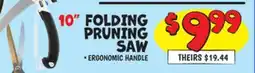 Ollie's HART 10 FOLDING PRUNING SAW offer