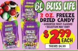 Ollie's BLISS LIFE 3 OZ. FREEZE DRIED CANDY offer