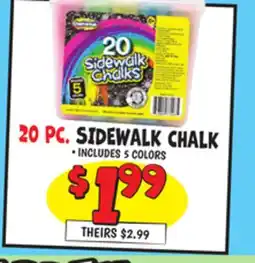 Ollie's 20 PC. SIDEWALK CHALK offer
