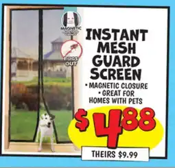 Ollie's INSTANT MESH GUARD SCREEN offer