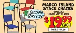 Ollie's MARCO ISLAND STACK CHAIRS offer