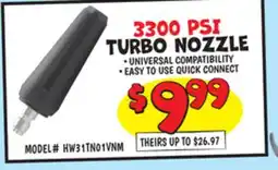 Ollie's HART 3300 PSI TURBO NOZZLE offer