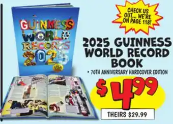 Ollie's 2025 GUINNESS WORLD RECORD BOOK offer