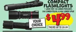 Ollie's COAST COMPACT FLASHLIGHTS offer