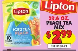 Ollie's LIPTON 23.6 OZ. PEACH TEA MIX offer