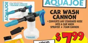 Ollie's AQUA JOE CAR WASH CANNON offer