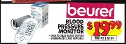 Ollie's BEURER BLOOD PRESSURE MONITOR offer