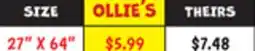 Ollie's 27 X 64 LIGHT FILTERING WINDOW BLINDS offer