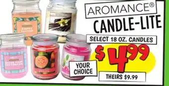 Ollie's AROMANCE CANDLE-LITE offer
