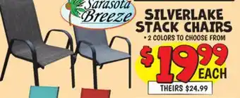 Ollie's SARASOTA BREEZE SILVERLAKE STACK CHAIRS offer